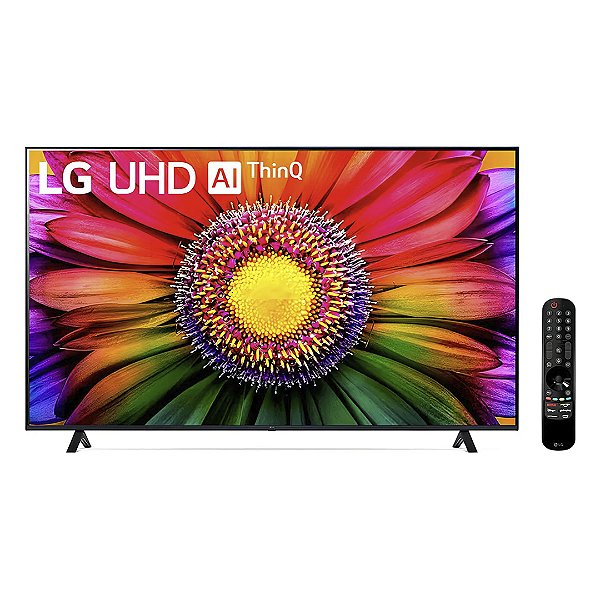 Smart TV 65'' LG 65UR871C0SA Thinq Ai Led 4k 65 Alexa built-in Bivolt Preto