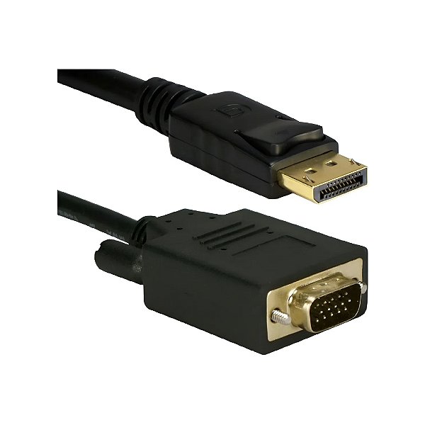 Cabo Adaptador MD9 DisplayPort Macho x VGA Macho 1.8 Metros 7729