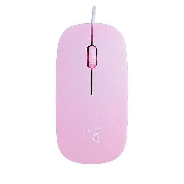 Mouse Maxprint Surface Rosa 1200 DPI USB – Leve, Compacto e Preciso