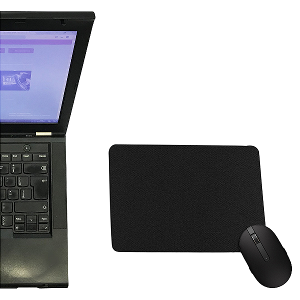 Mousepad Preto 21x16 Para Computador – Superfície Lisa e Base Antiderrapante