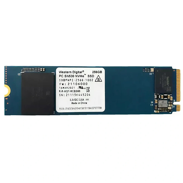 SSD WD SN530 256GB NVMe M.2 PCIe – Alta Performance