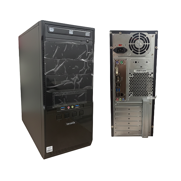 Computador Teravix i3-10100U 10ª Geração 8GB DDR4 SSD 256GB + HD 1TB Windows 10 Pro DTM12T410