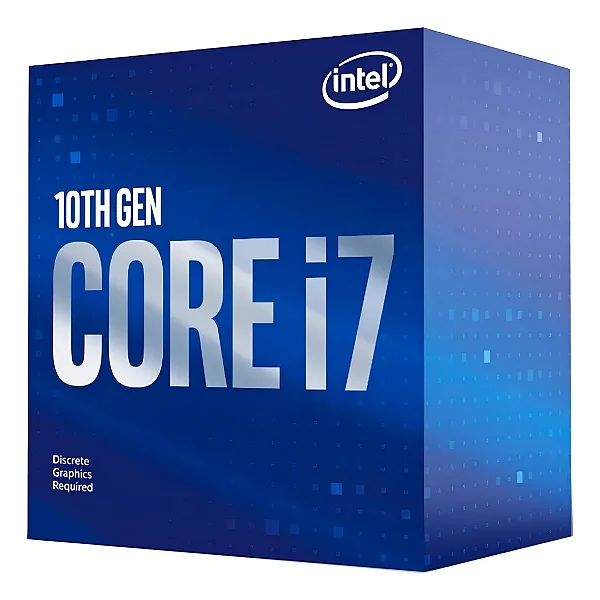 Processador Intel Core i7-10700F 2.9GHz, 16MB de cache, LGA1200 s/vídeo integrado BX8070110700F