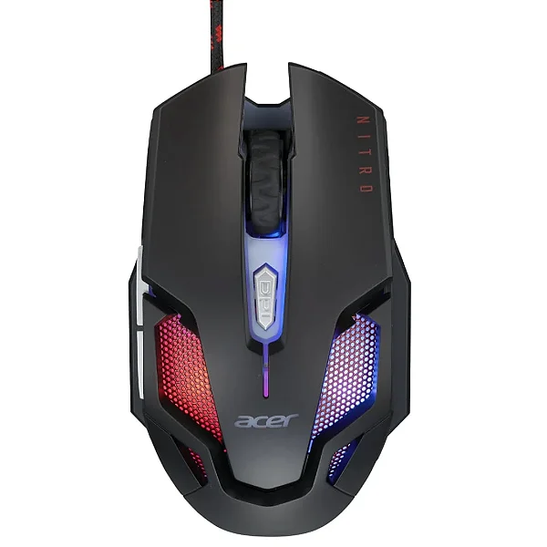 Mouse Gamer Acer Nitro NMW200 Óptico 7200 DPI USB 125MHz Alta Precisão para Jogos
