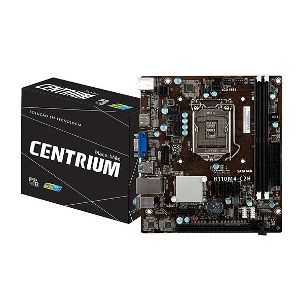 Placa Mãe Centrium LGA 1150 HDMI VGA 2xDIMM 1xPCI-e C2014-H81H3-M4