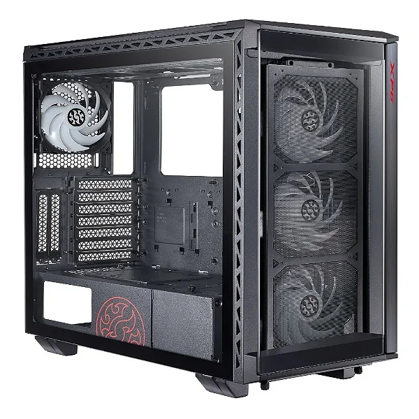 Gabinete Gamer XPG Battlecruiser BKCWW Preto Micro ATX Sem Fonte Design Premium
