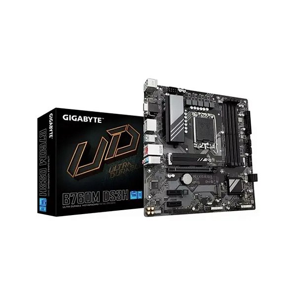 Placa-Mãe Gigabyte B760M DS3H DDR5 LGA1700 Intel B760