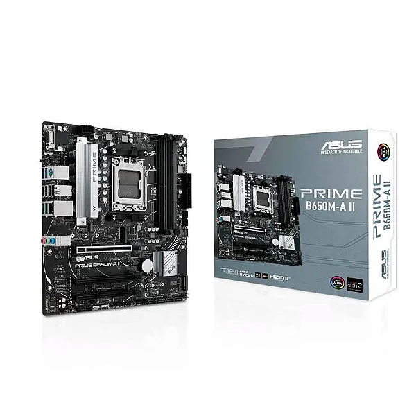 Placa Mãe Asus Prime B650M A II AM5 DDR5 mATX Para Ryzen 700090MB1EH0 M0EAY0
