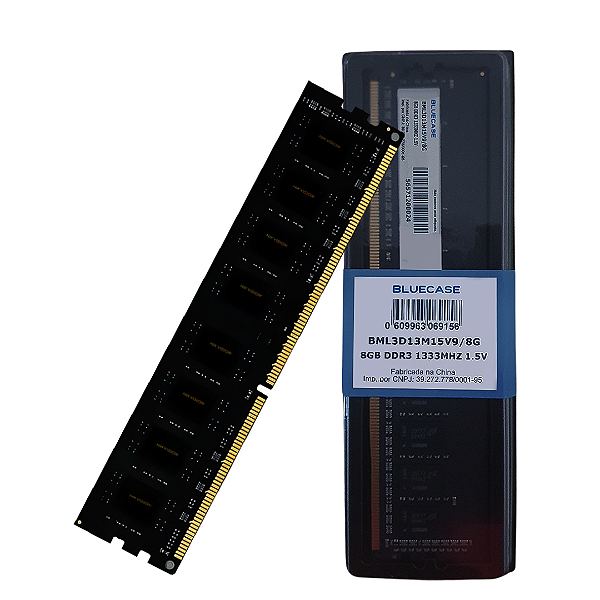 Memória RAM Bluecase 8GB DDR3 1333MHz UDIMM Desktop