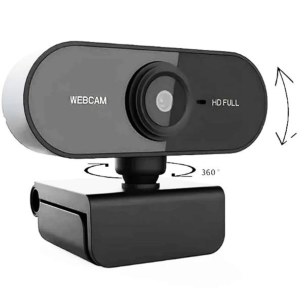 Webcam Full HD 1920x1080 USB Plug and Play Compact Design