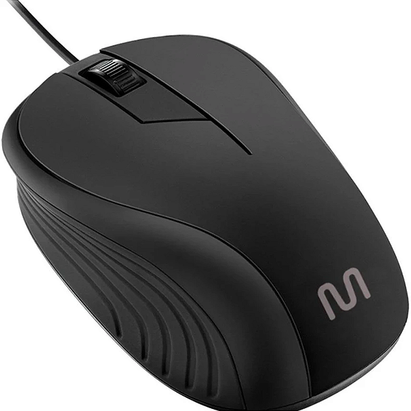 Mouse Multilaser Emborrachado 1200Dpi Wave Com Fio Usb 1.3M