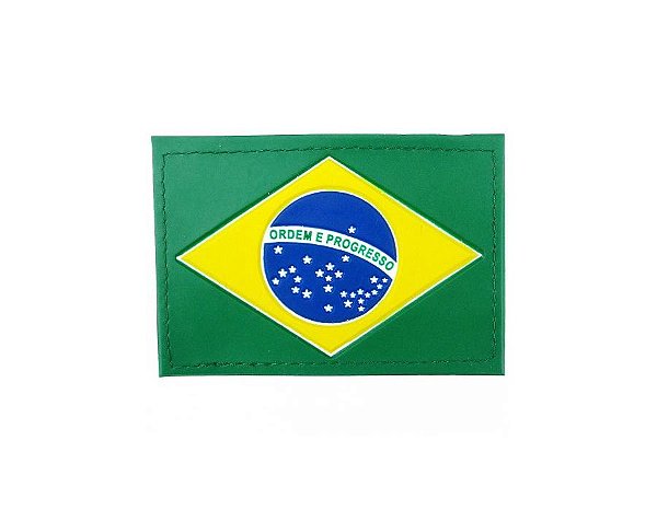 Bandeira Do Brasil Emborrachada Patch Velcro - ATALAIA SÃO PAULO