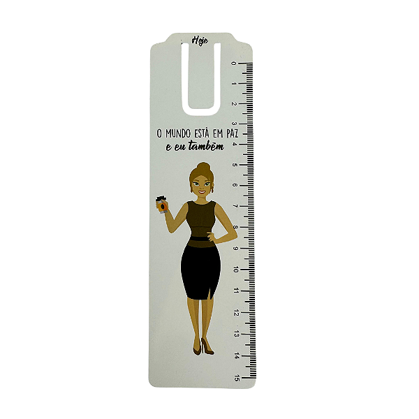 Régua & Marcador de Páginas - 15 cm