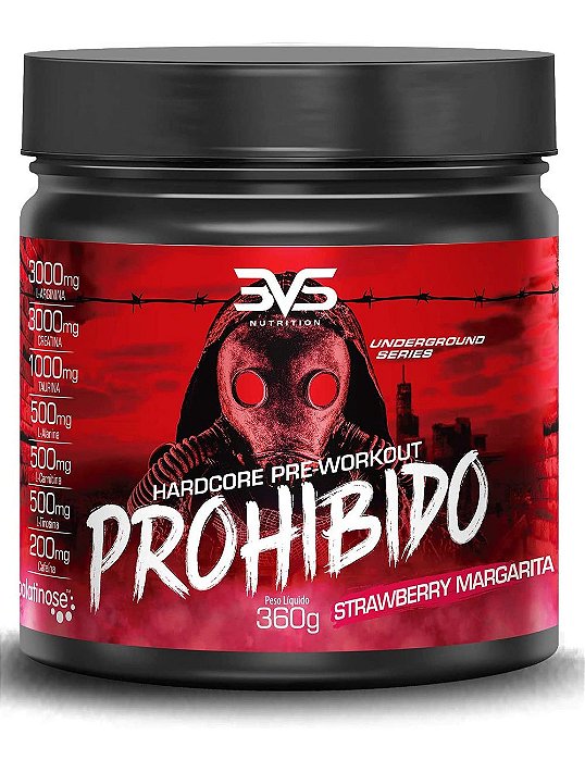 Pré-Treino Prohibido 3VS Nutrition - Energia e Disposição
