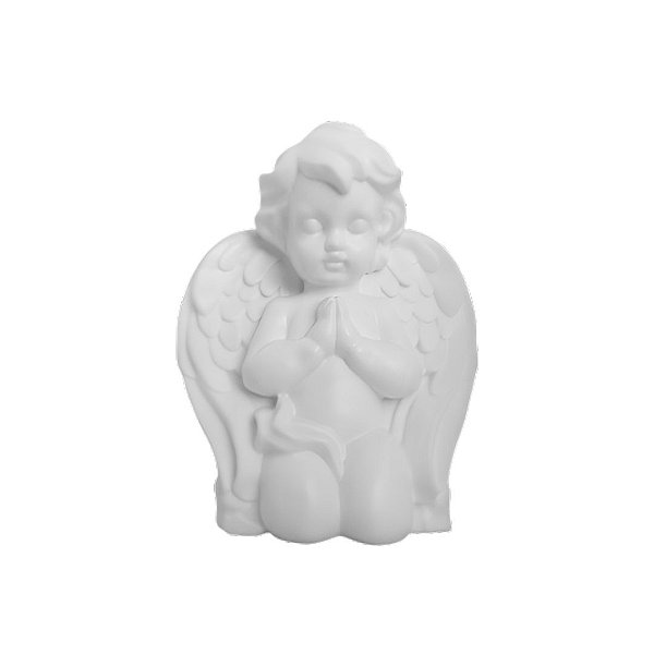 Anjo Decorativo De Plastico Branco