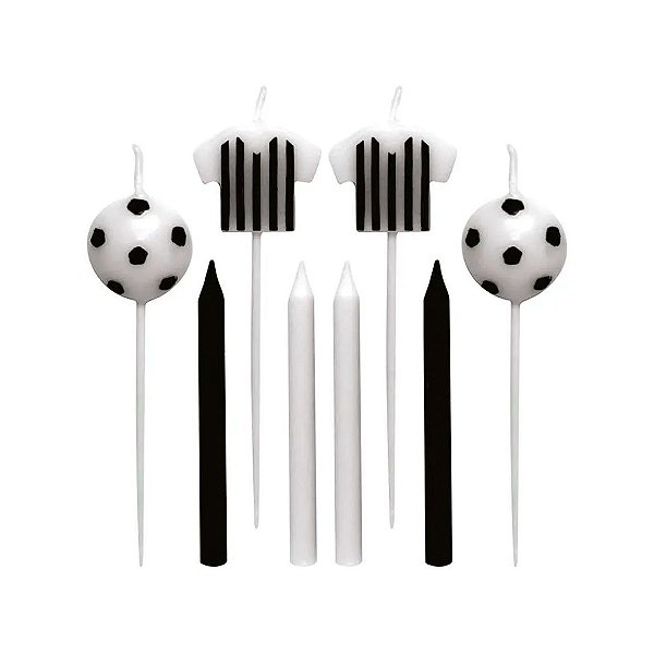 VELA DE FUTEBOL SILVER LISTRADA