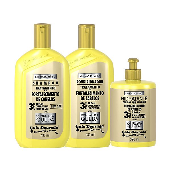 Kit Shampoo Condicionador Creme Fortalecimento Combate Queda - Cantinho  Estiloso