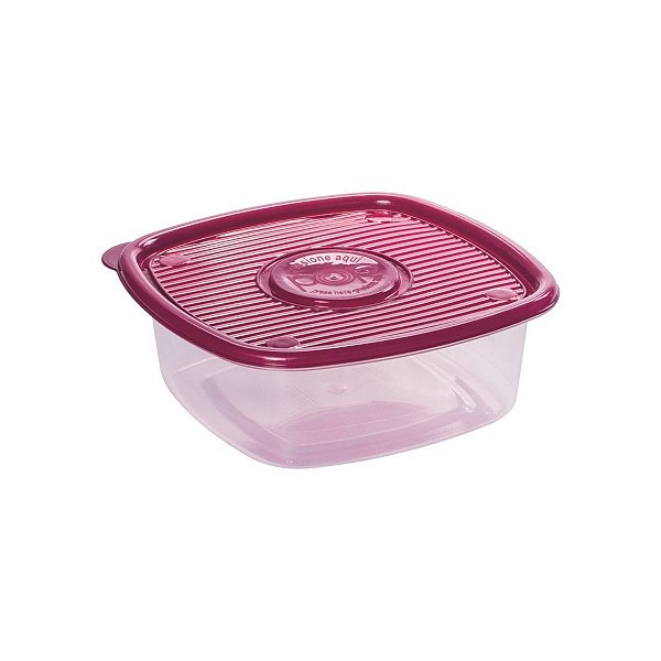 Pote Pop De Plástico Quadrado 2 Litros