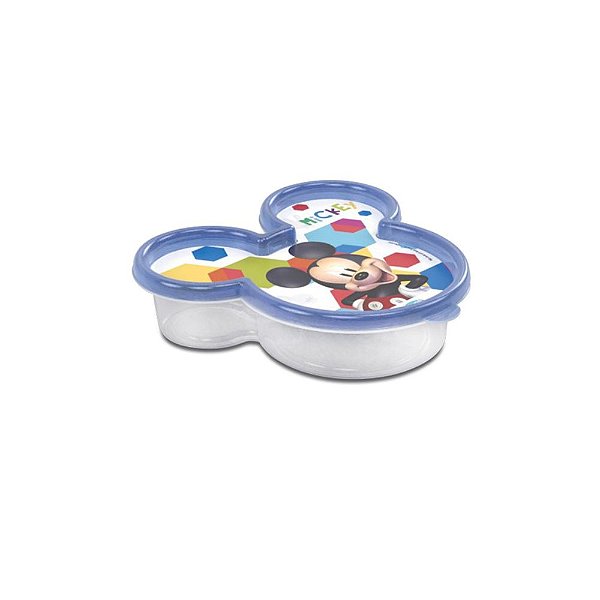 Pote Rosto Mickey Mouse Com Tampa 320ml