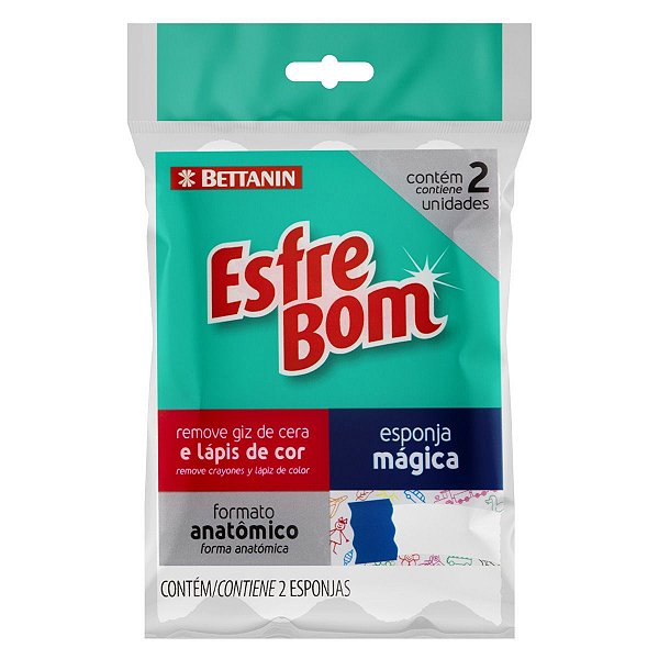 Esponja Mágica Limpa Rabiscos Esfrebom