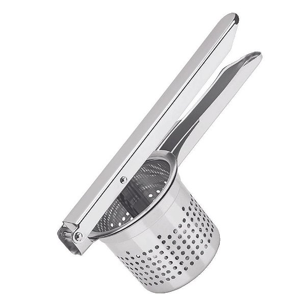 Espremedor Amassador De Batatas Legumes Aço Inox 25cm Brinox