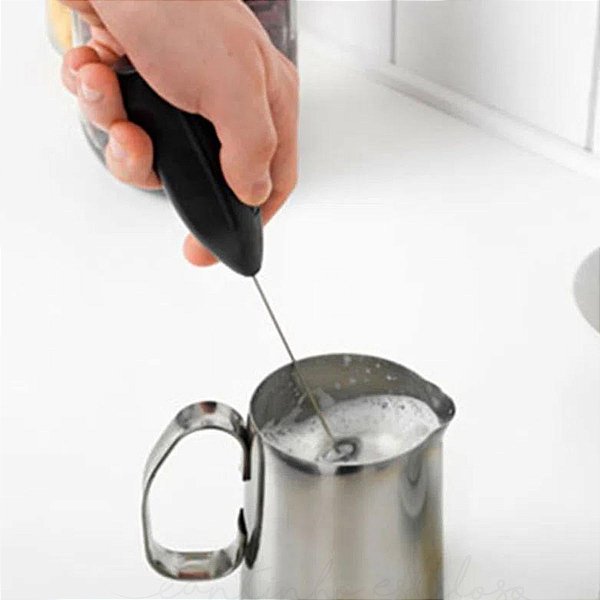 Mixer Elétrico Inox Misturador De Bebidas Mexer Espuma Leite