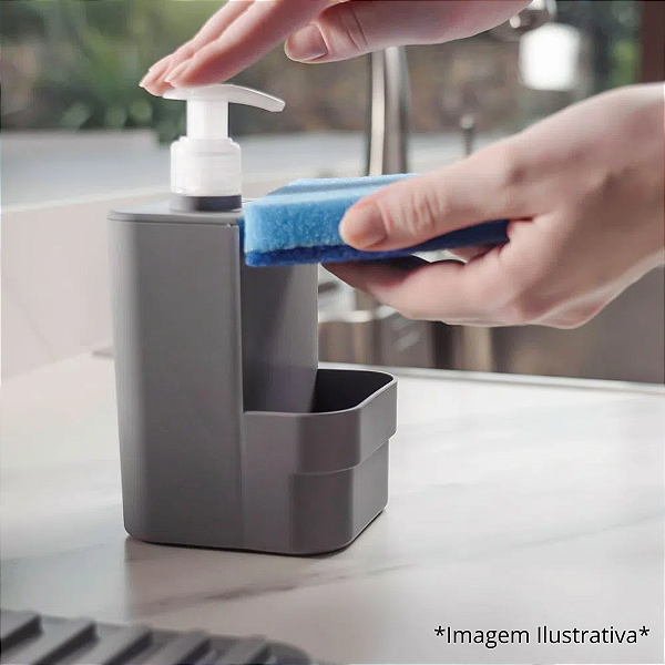 Dispenser Porta Detergente Compacto 500 ml Trium Ou
