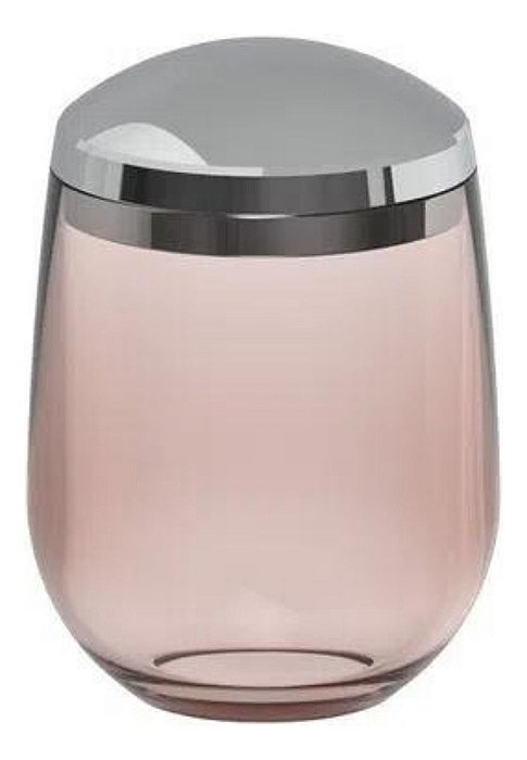 Porta Algodão Cotonete Com Tampa Belly Fresh Rosa Duna