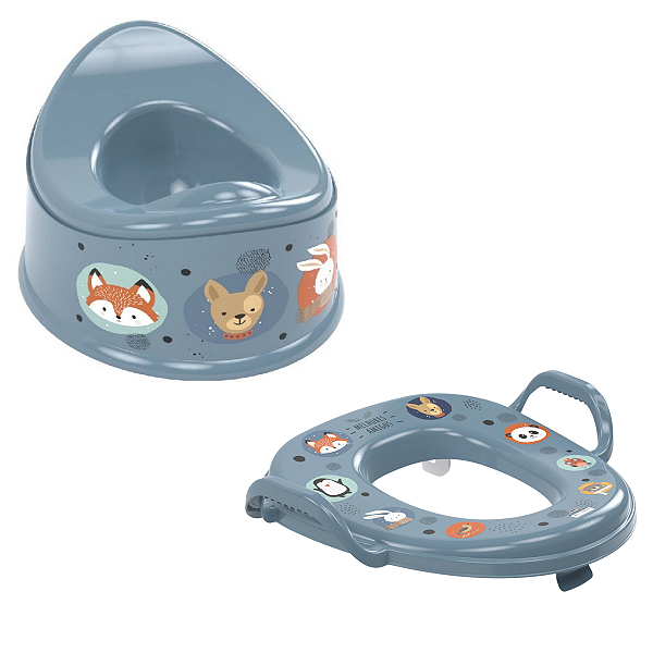 Kit Urinol Assento Redutor Infantil Penico Mictório Troninho