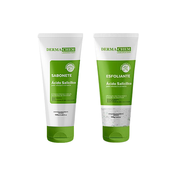 Limpeza Facial Skincare Antioleosidade Sabonete E Esfoliante