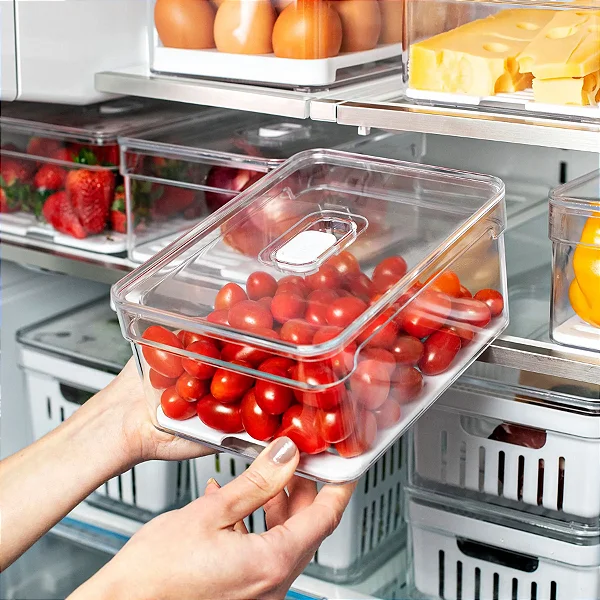 Organizador Clear Fresh com Tampa 2,2 Litros