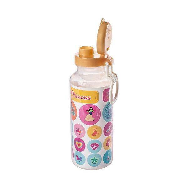 Garrafa De Água Suco Refri 600ml Tampa Adesivo Infantil