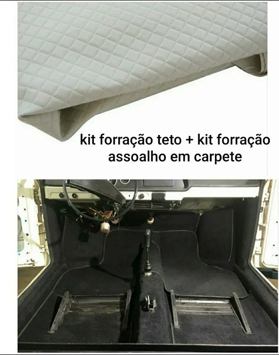 Forração Brasilia Luxo Carpete Assoalho + Teto E Colunas Vw