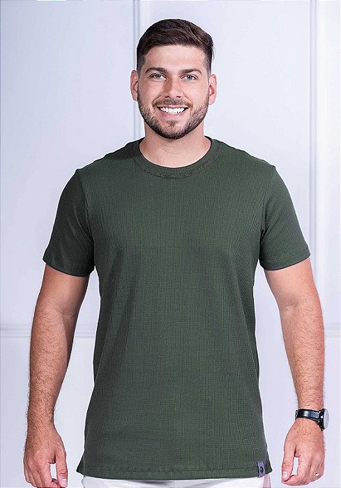 CAMISETA MASCULINA - CHESS - COR MATA VERDE
