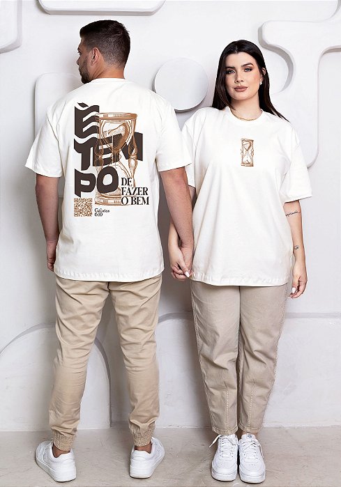 OVERSIZED - É TEMPO - COR MARFIM