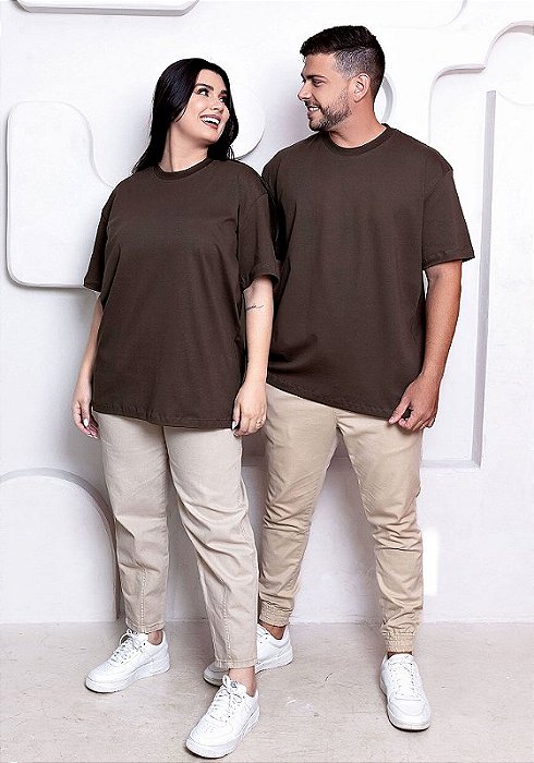 OVERSIZED - BÁSICA - COR MARROM