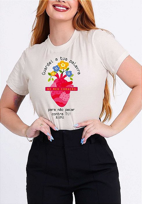 T-SHIRT FEMININA - GUARDEI A TUA PALAVRA