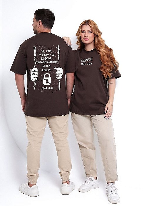 OVERSIZED - SEREIS LIVRES - COR MARROM