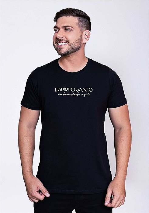 T-SHIRT MASCULINA - ESPÍRITO-SANTO - COR PRETO