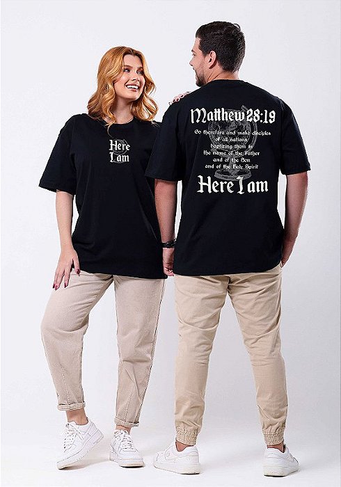 OVERSIZED - MATTHEW 28:19 - COR PRETO