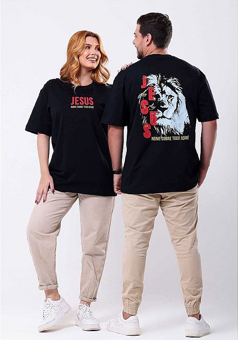 OVERSIZED - JESUS NOME SOBRE TODO NOME - COR PRETO