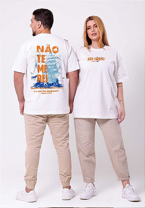 OVERSIZED - NÃO TEMEREI - COR MARFIM