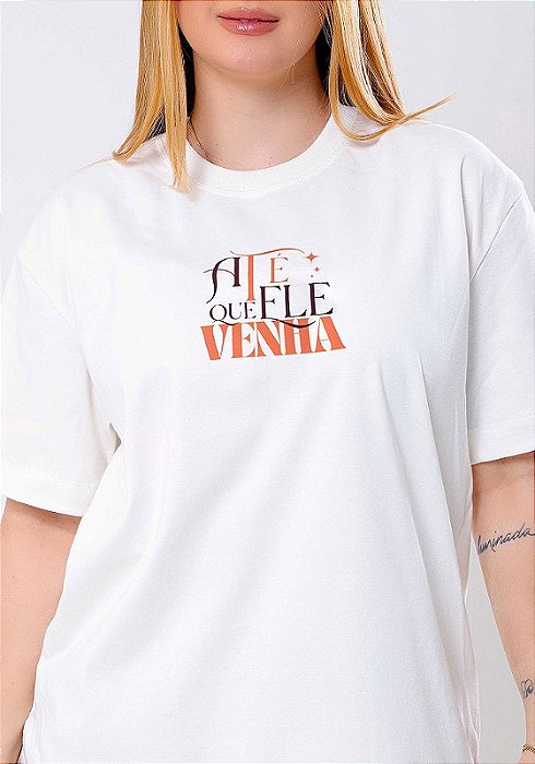 OVERSIZED - ATÉ QUE ELE VENHA - COR MARFIM