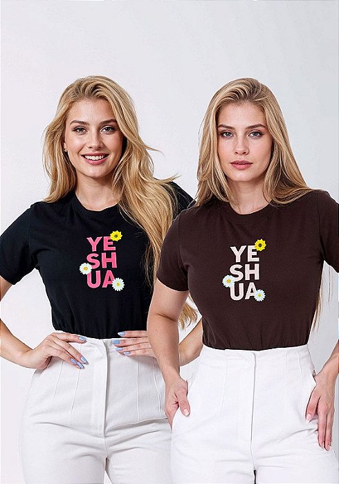 T-SHIRT FEMININA - YESHUA FLORES