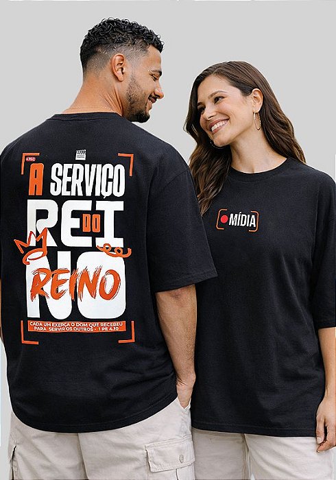 OVERSIZED - MÍDIA A SERVIÇO DO REINO - COR PRETO