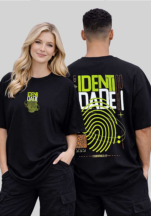 OVERSIZED - IDENTIDADE - COR PRETO