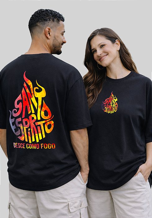 OVERSIZED - SANTO ESPÍRITO - COR PRETO