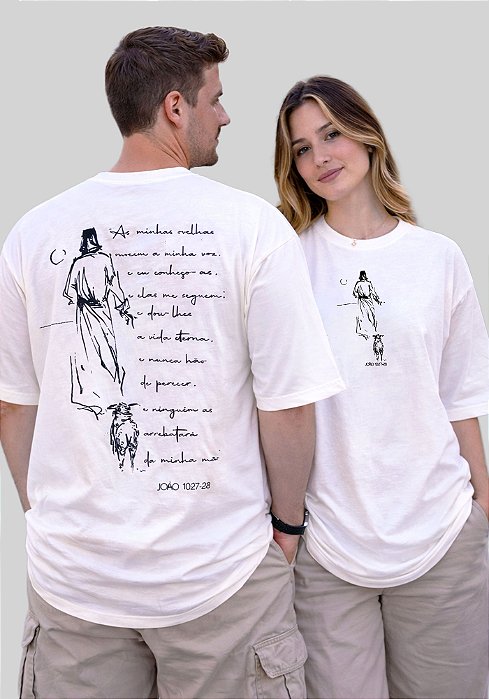 OVERSIZED - AS MINHAS OVELHAS OUVEM - COR MARFIM