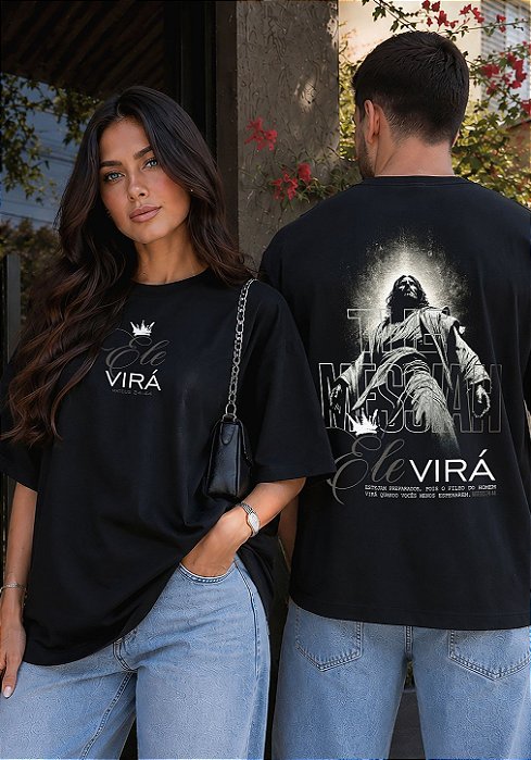 OVERSIZED - ELE VIRÁ - COR PRETO