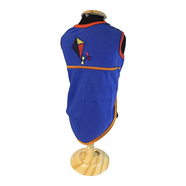 Roupa pet  - Regata Pet Pipa Azul